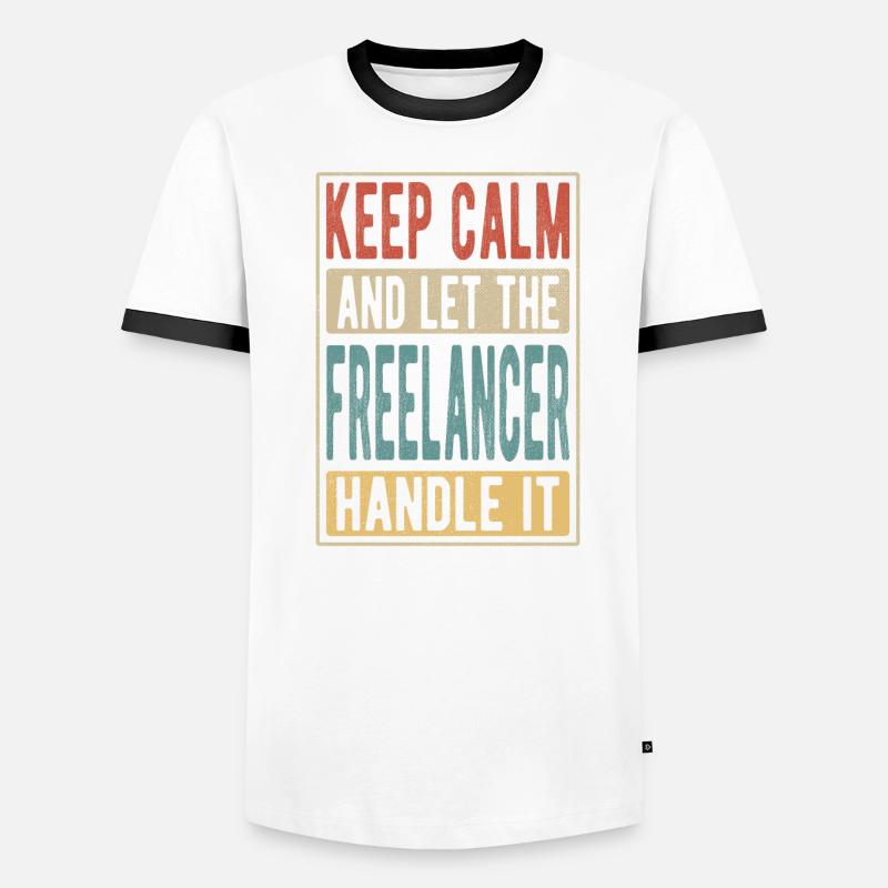 Freelancer Retro Geschenk Männer Kontrast-T-Shirt