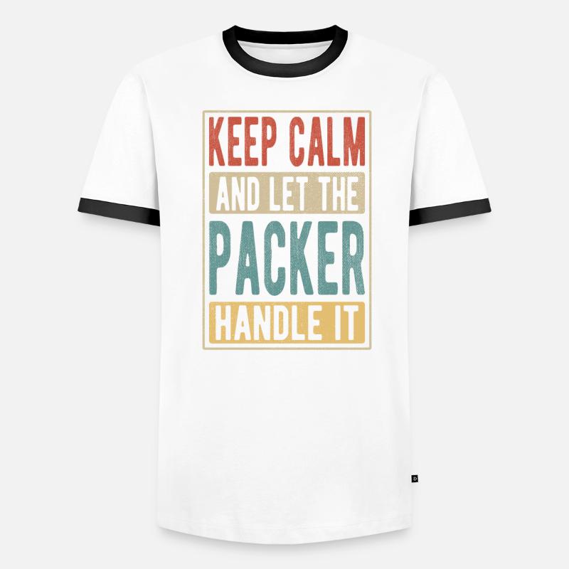 Packer Retro Geschenk Männer Kontrast-T-Shirt