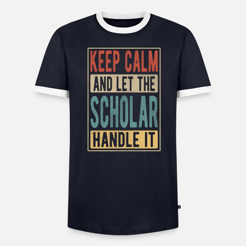 Scholar Retro Gift Men's Ringer Shirt