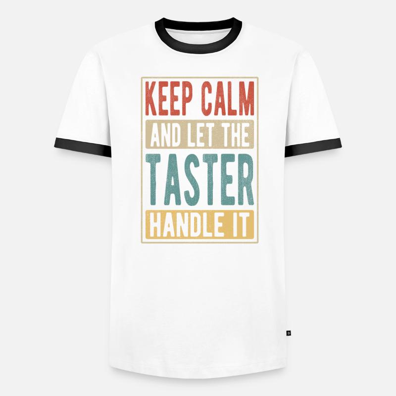 Probier-Retro-Geschenk Männer Kontrast-T-Shirt