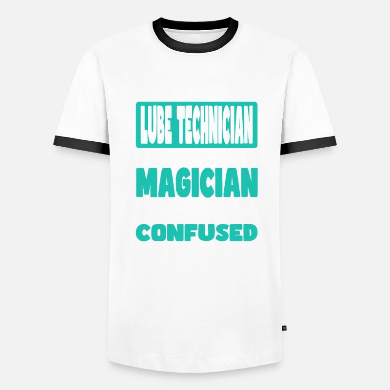 Schmiermitteltechniker Männer Kontrast-T-Shirt