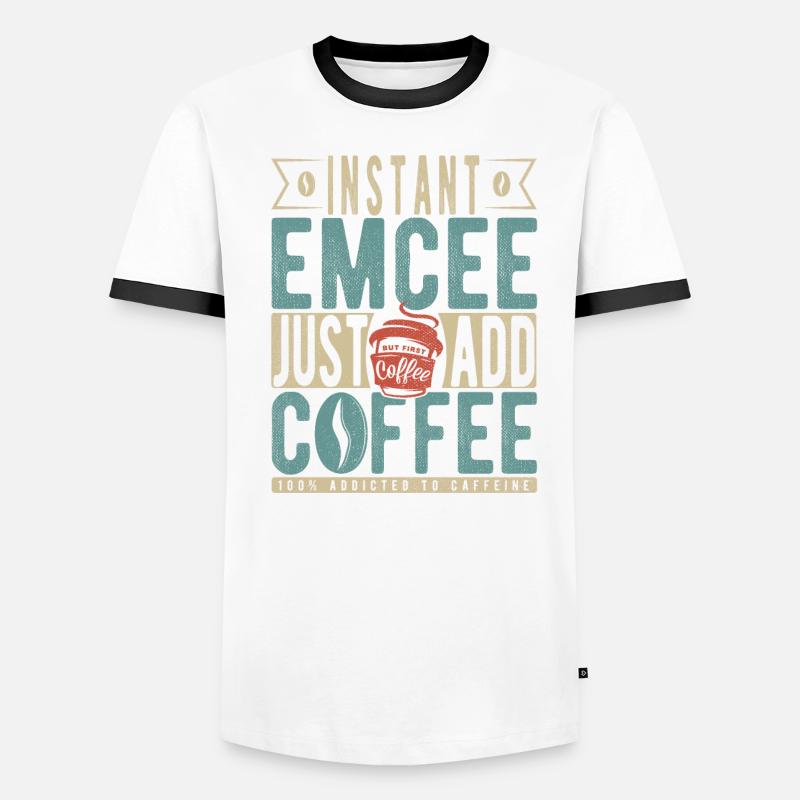 Animateur instantané Il suffit d’ajouter du café T-shirt contrasté Homme