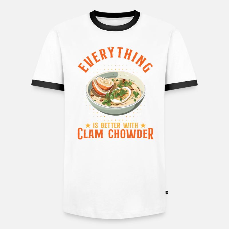 Everything Is Better With Clam Chowder Men's Ringer Shirt