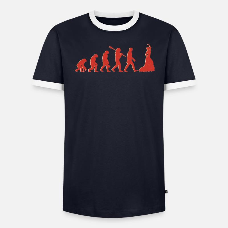Évolution vers danseuse de flamenco T-shirt contrasté Homme