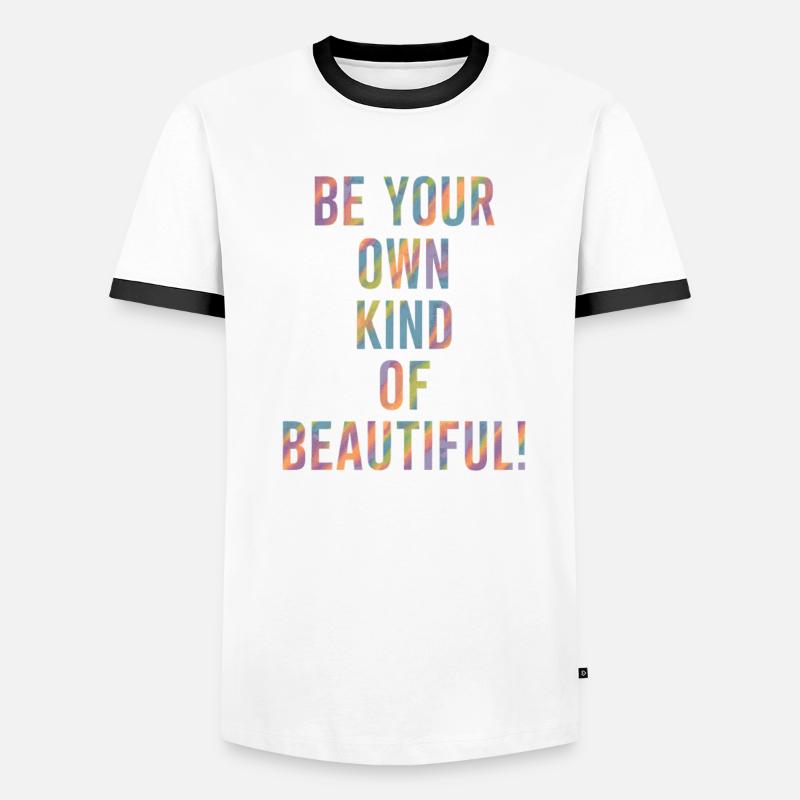 Sei Dein Eigenes Schönheitsideal Männer Kontrast-T-Shirt