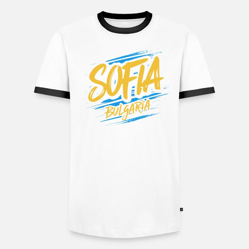 Souvenir de Sofia Bulgarie T-shirt contrasté Homme