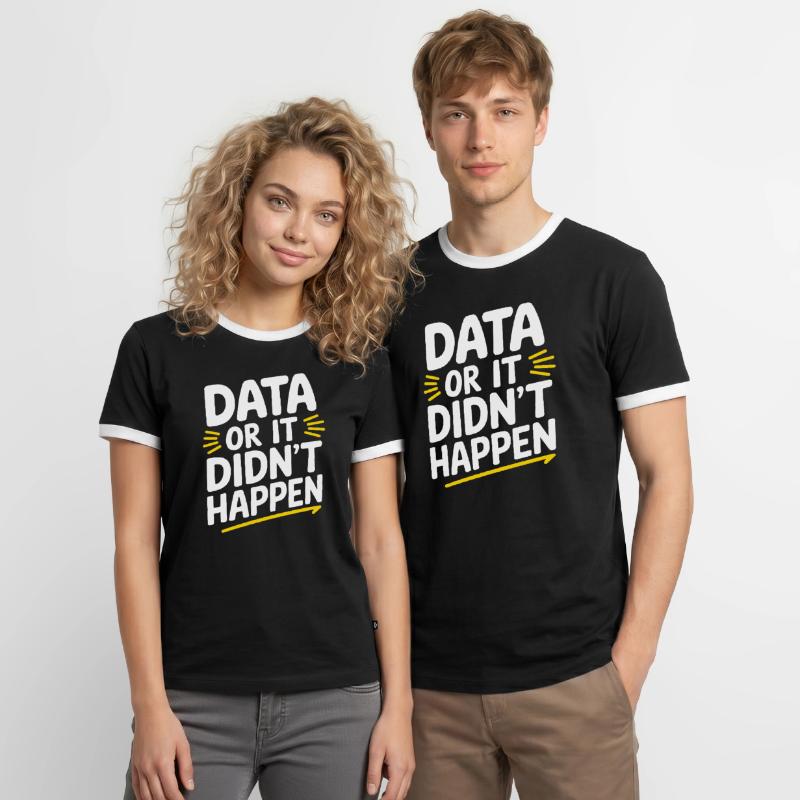 Data Analyst Data Scientist Data Engineer - Data T-shirt contrasté Homme