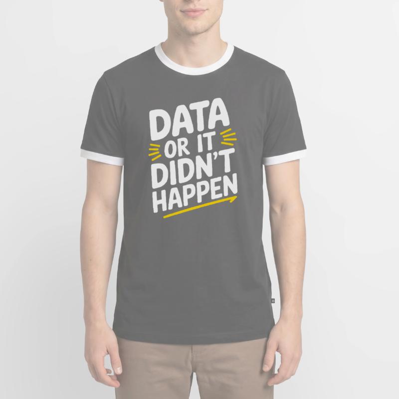 Data Analyst Data Scientist Data Engineer - Data T-shirt contrasté Homme