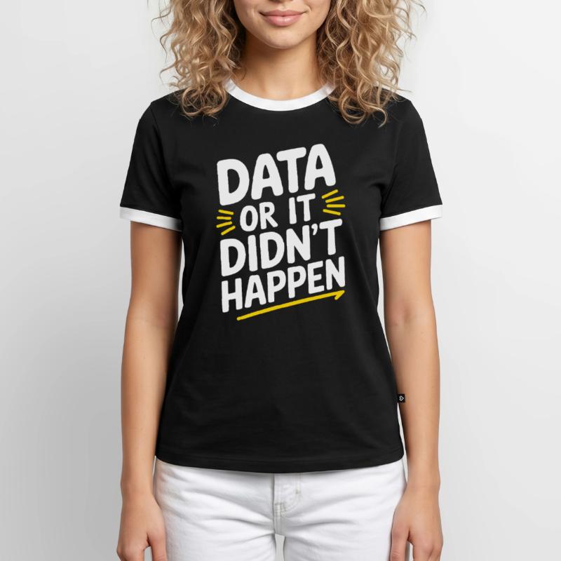 Data Analyst Data Scientist Data Engineer - Data T-shirt contrasté Homme