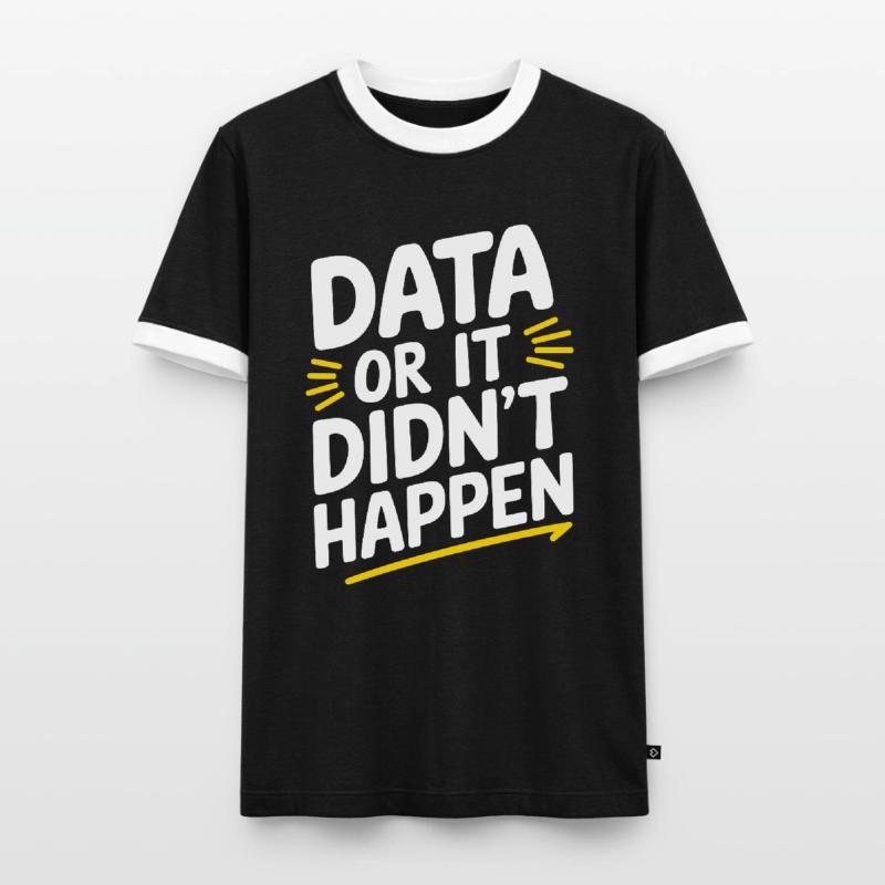 Data Analyst Data Scientist Data Engineer - Data T-shirt contrasté Homme