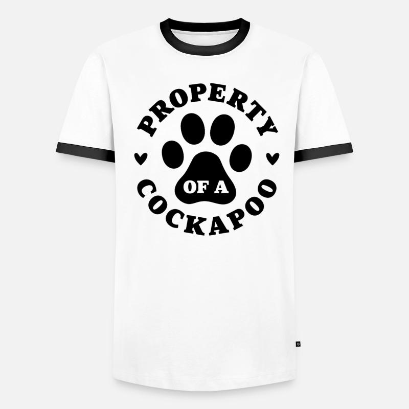 Eigentum eines Cockapoo Männer Kontrast-T-Shirt