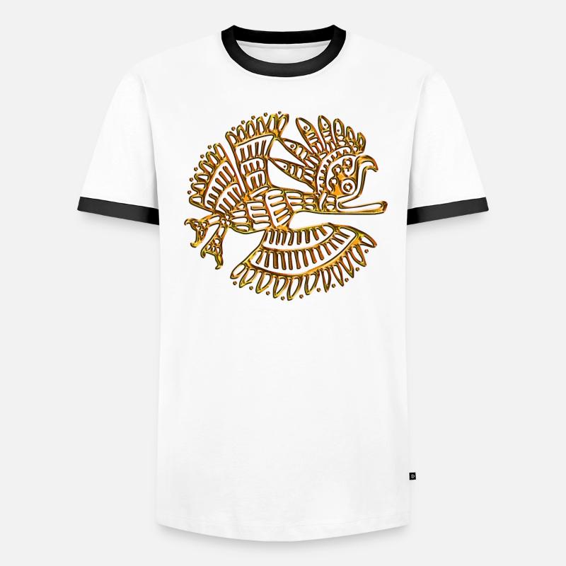 INDIAN EAGLE Männer Kontrast-T-Shirt