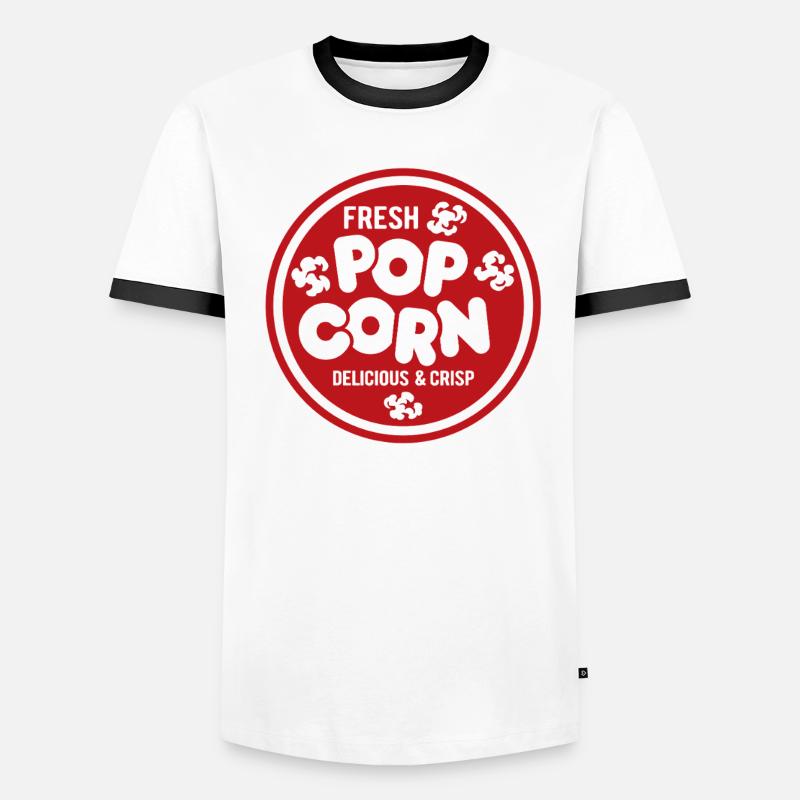 Frisches Popcorn - knusprig & lecker - Geschenk Männer Kontrast-T-Shirt