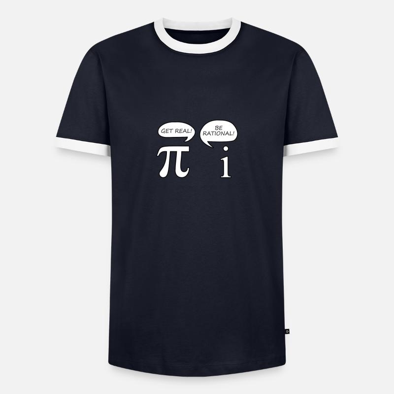MATHEMATIKER PI WITZ! GESCHENKIDEE Männer Kontrast-T-Shirt