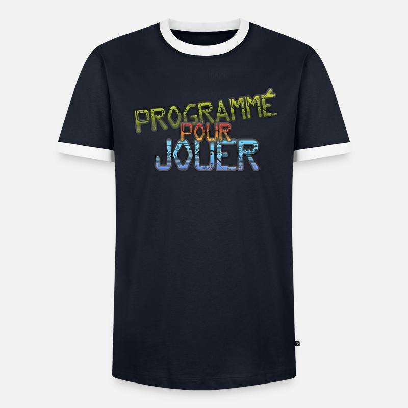 programmé pour jouer T-shirt contrasté Homme