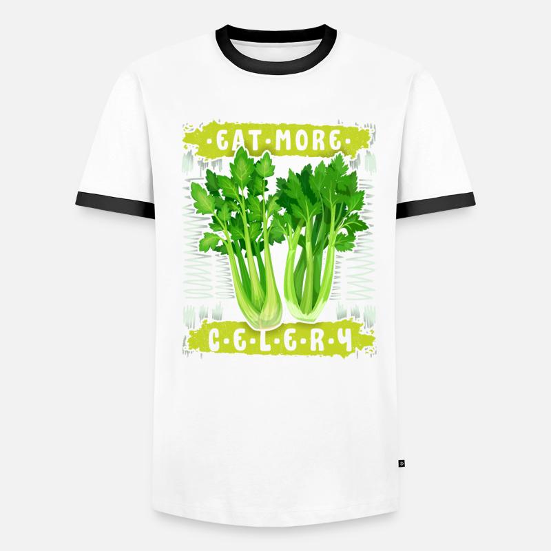 Céleri, drôle de dire Manger-Plus-Céleri T-shirt contrasté Homme