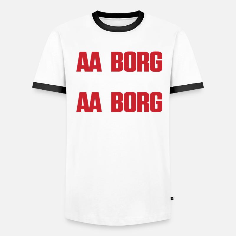 Aalborg Danemark Drapeau T-shirt contrasté Homme