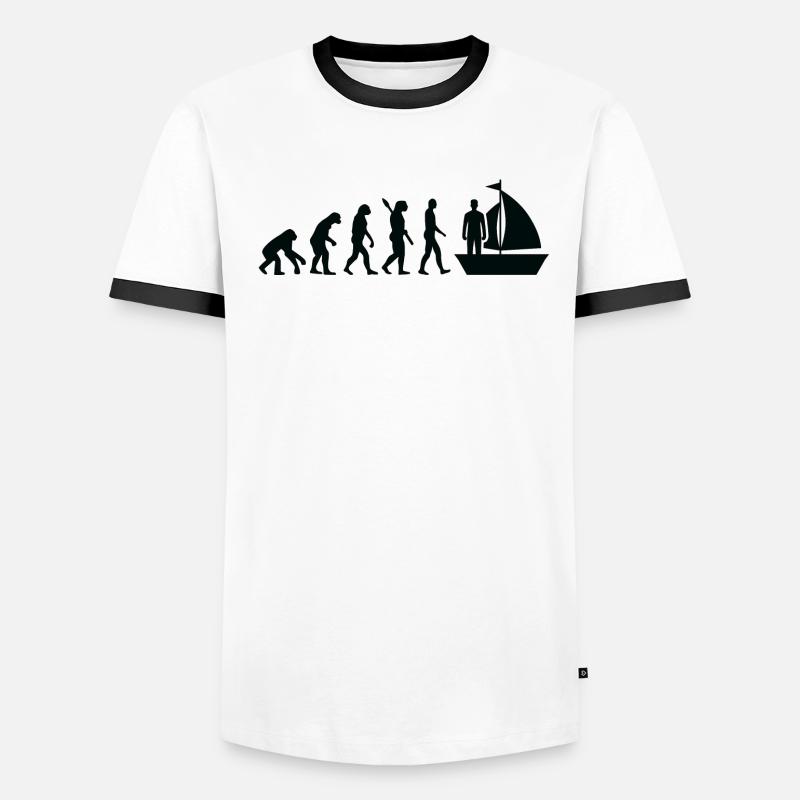 marin voile Evolution marin b T-shirt contrasté Homme