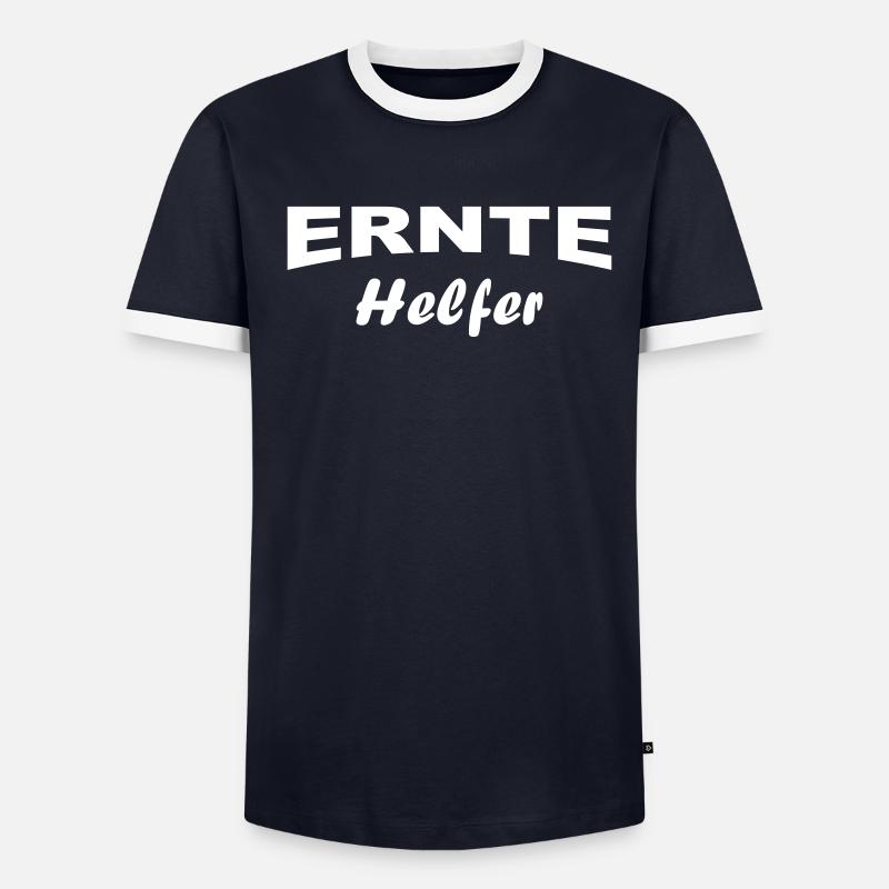 Erntehelfer Männer Kontrast-T-Shirt