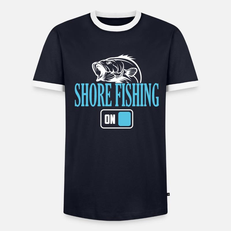 Mode de pêche côtière du pêcheur activé T-shirt contrasté Homme