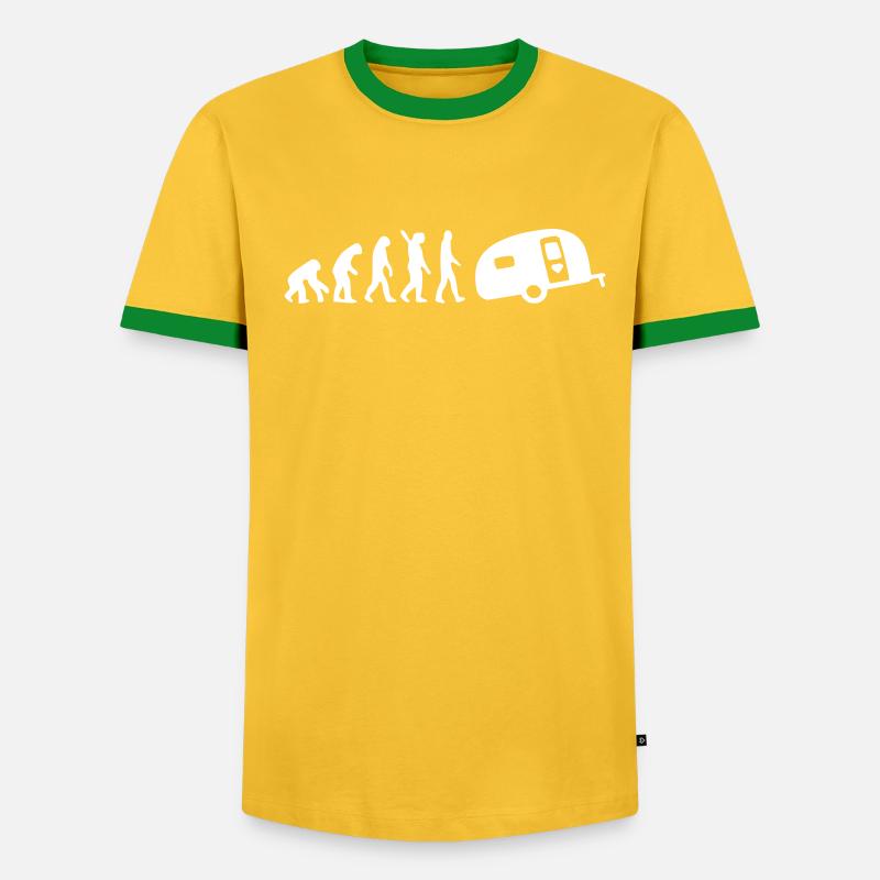 Camping Evolution - Men's Ringer Shirt - undefined
