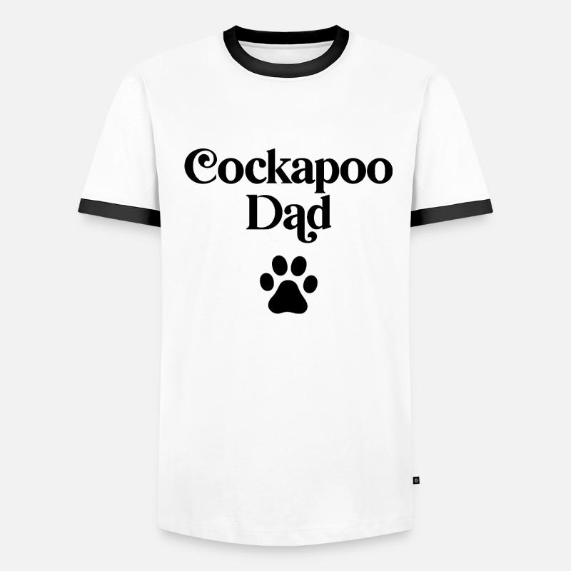 Cockapoo Papa Männer Kontrast-T-Shirt