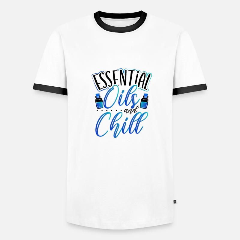EO Humor ätherische Öle und kalte ätherische Öle Männer Kontrast-T-Shirt