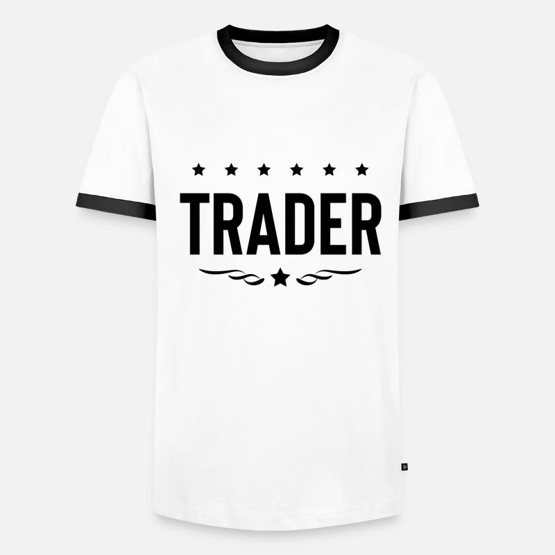 Trader Beruf Männer Kontrast-T-Shirt