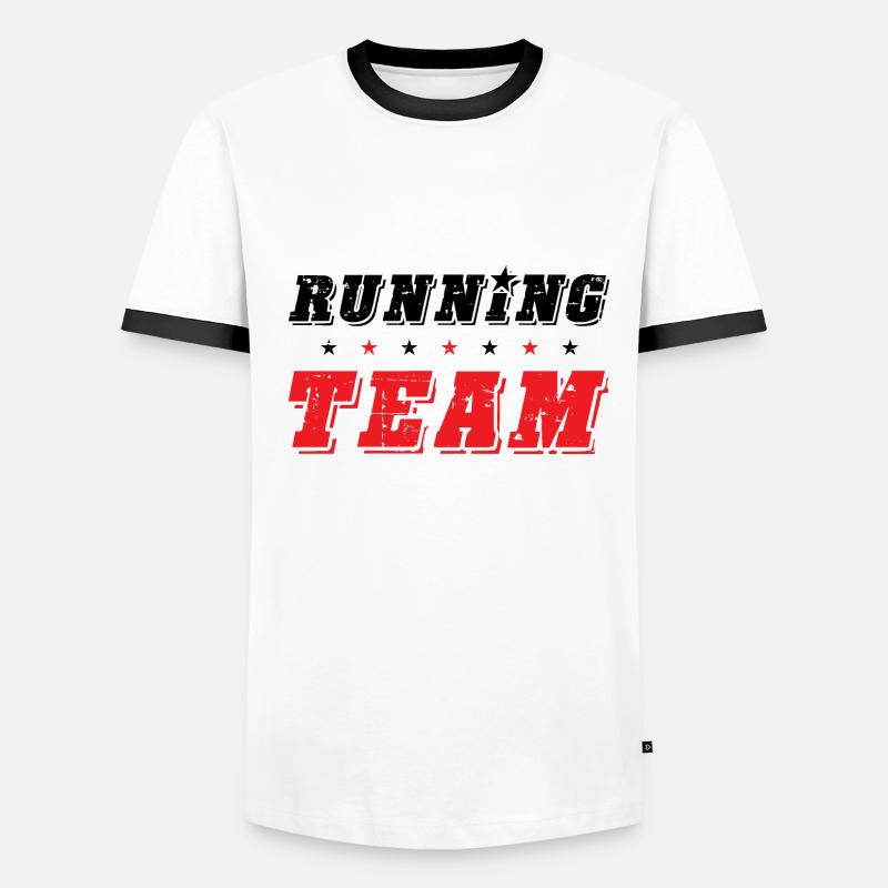 Équipe de course à pied T-shirt contrasté Homme