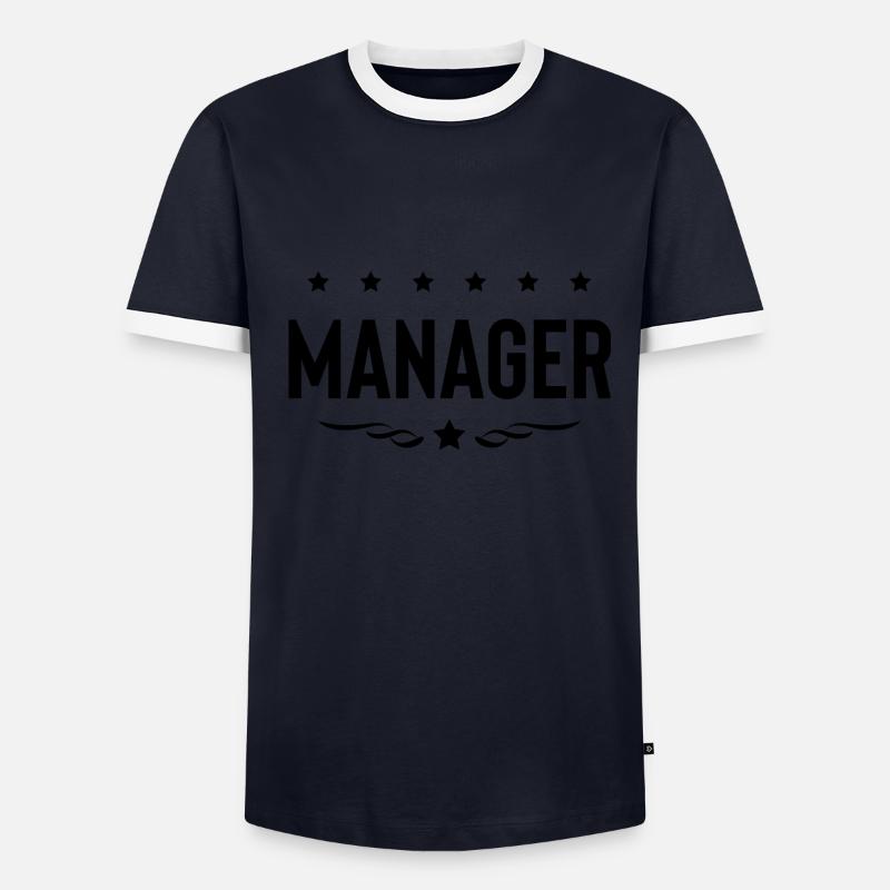 Manager Beruf Männer Kontrast-T-Shirt