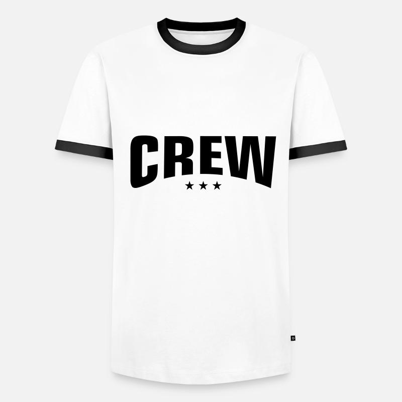 Conception de l’équipage T-shirt contrasté Homme