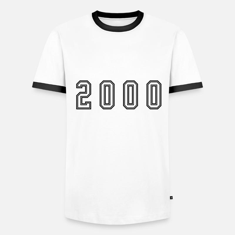 Numéro de l’année 2000 T-shirt contrasté Homme