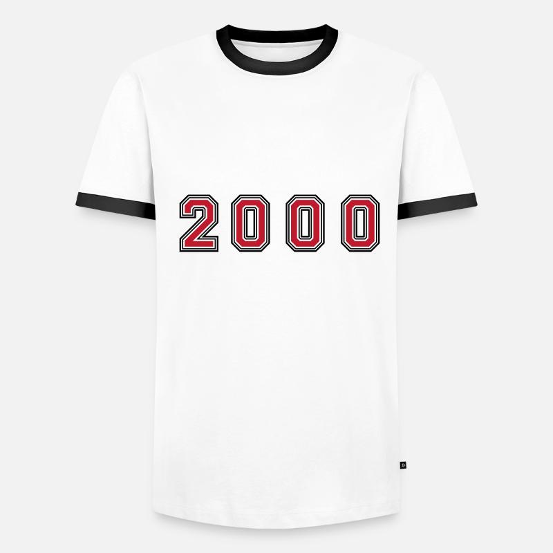 Numéro de l’année 2000 T-shirt contrasté Homme