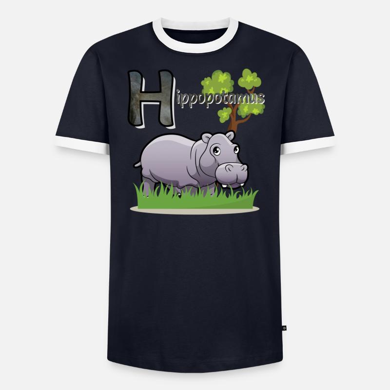 Hippopotame T-shirt contrasté Homme