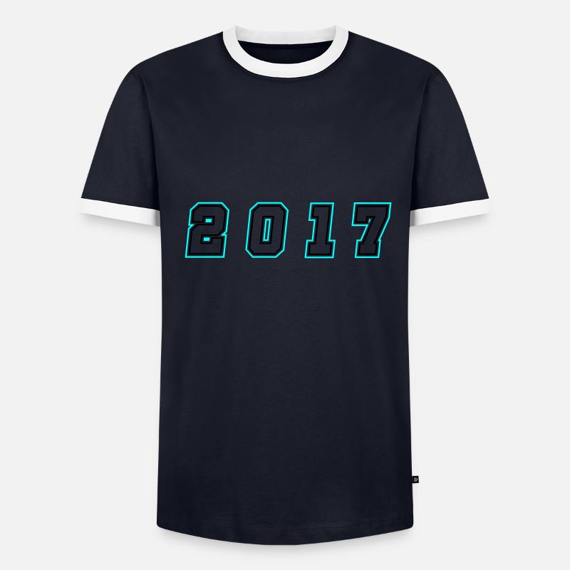 2017 Year Number Men's Ringer Shirt