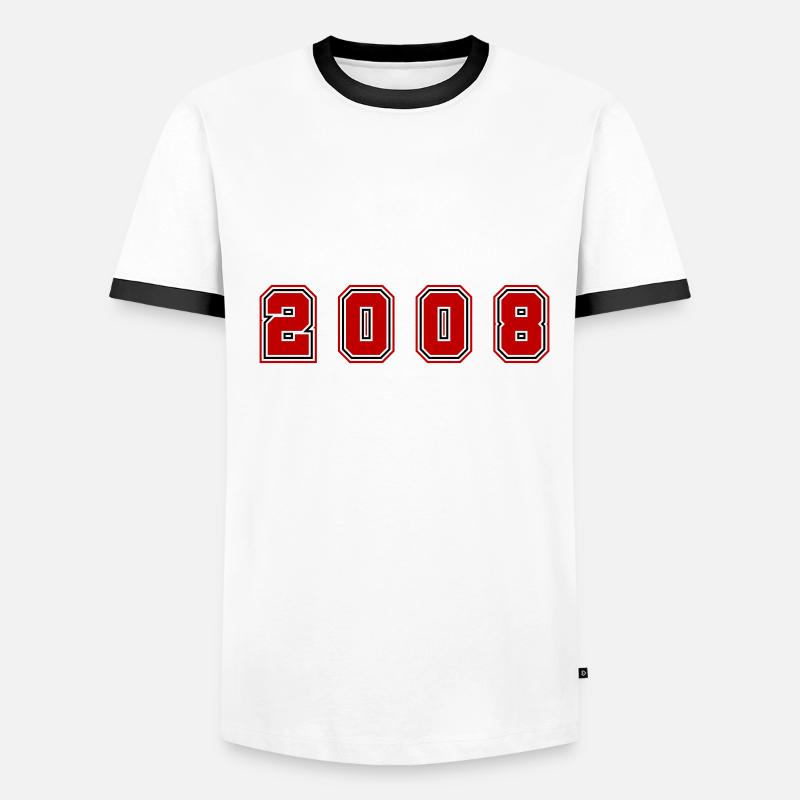 Numéro de l’année 2008 T-shirt contrasté Homme