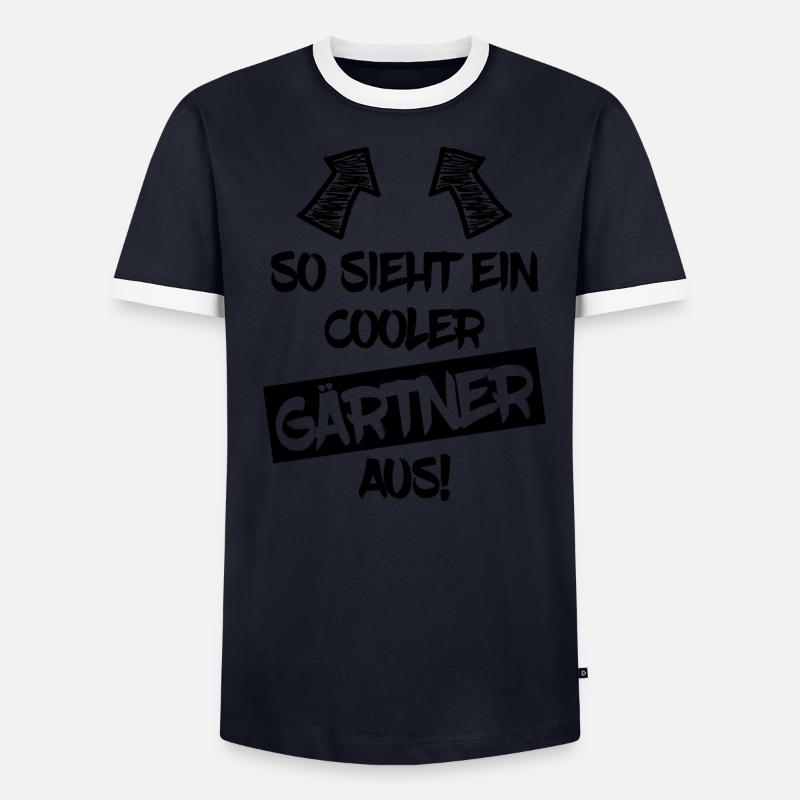 Gärtner Männer Kontrast-T-Shirt