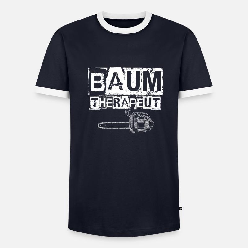 Problem Baum Therapeut - Männer Kontrast-T-Shirt - undefined