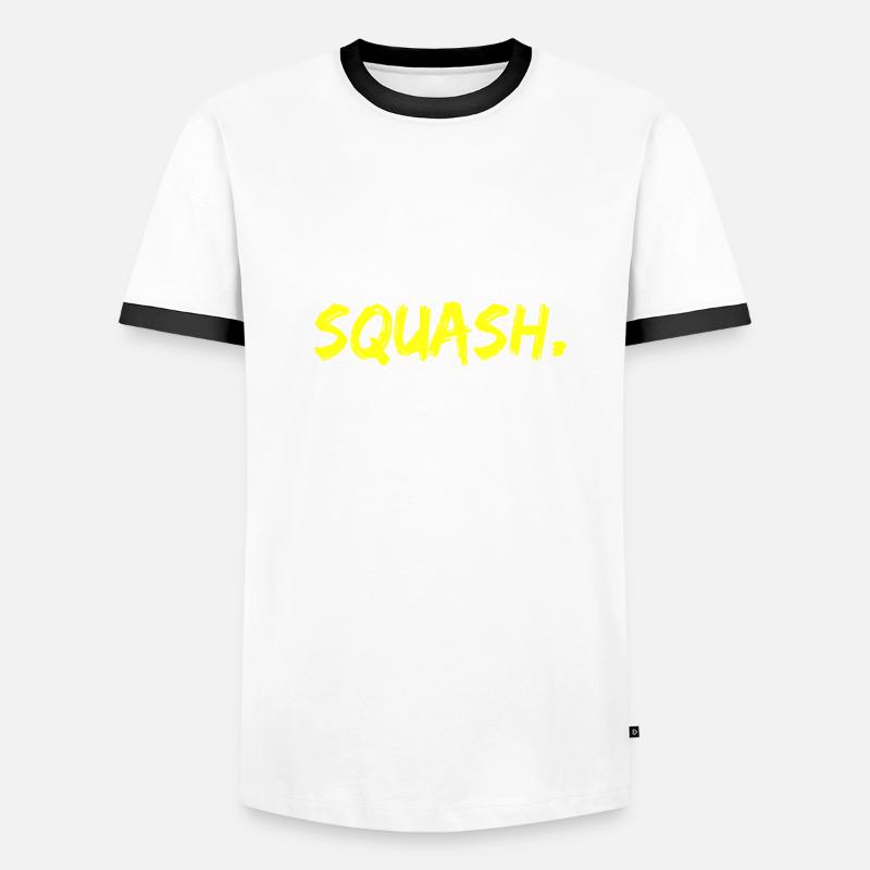 Eat Sleep Squash Repeat Squashtrainer Idée cadeau T-shirt contrasté Homme