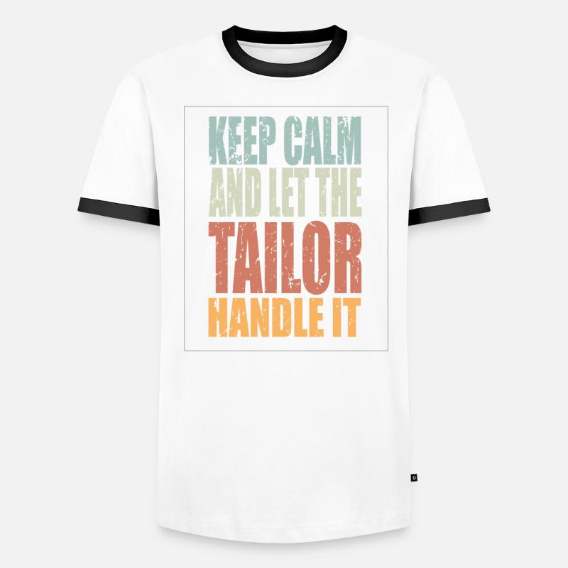 Keep Calm Schneider Spruch Schneider Geschenk Männer Kontrast-T-Shirt