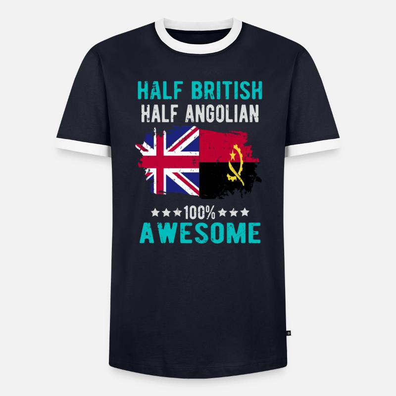 Half British Half Angolier - Men's Ringer Shirt - undefined