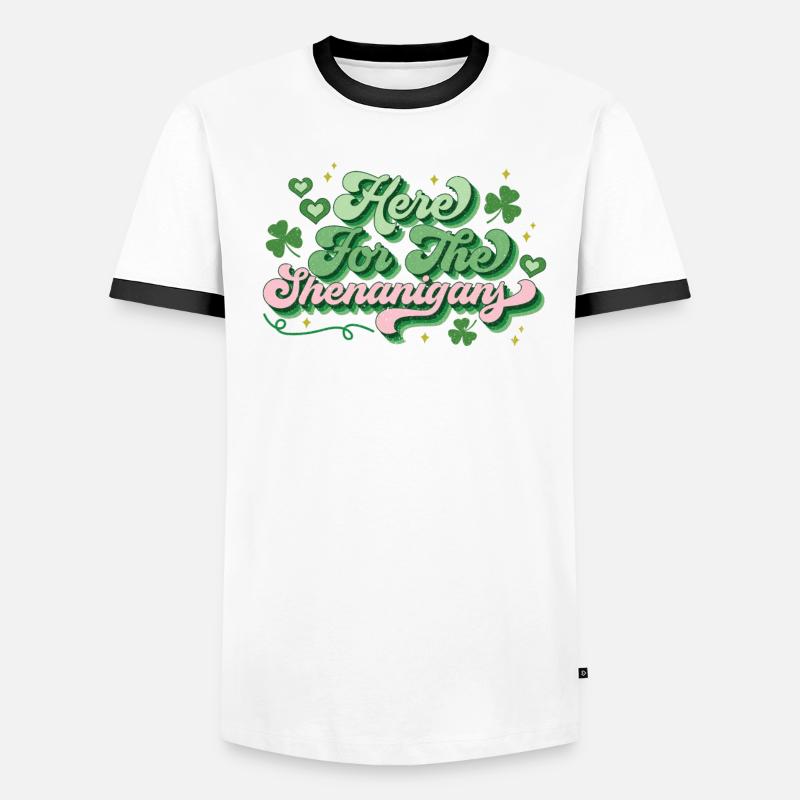 St. Patricks Day - Hier Wird Geblödelt Männer Kontrast-T-Shirt