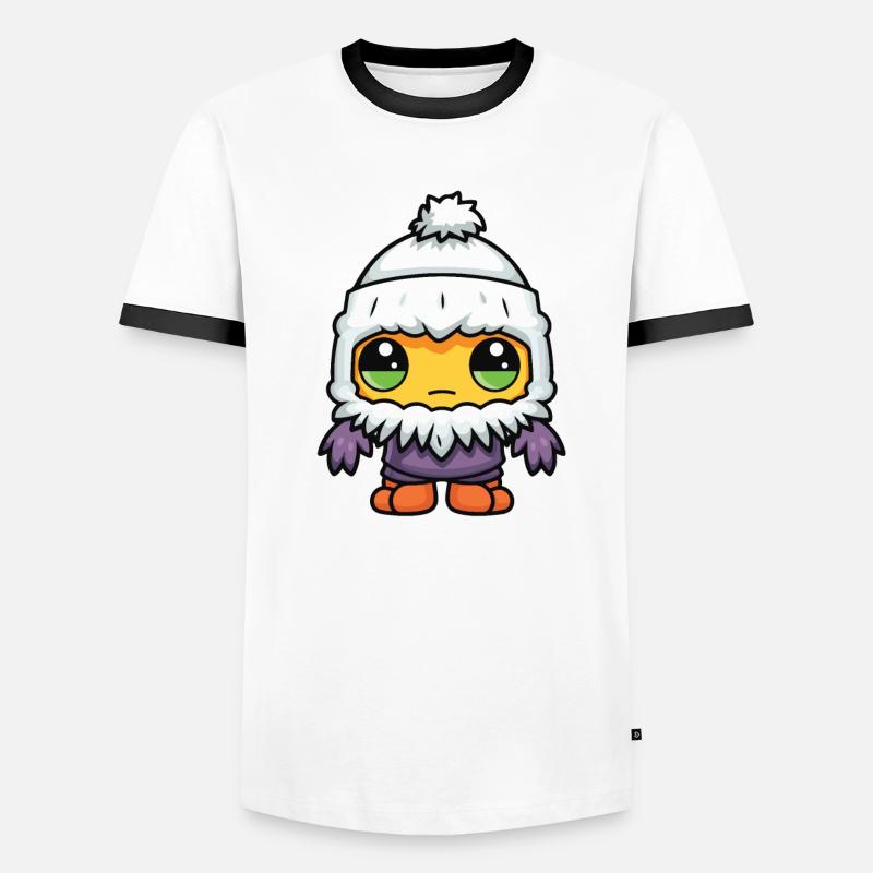 Cold Winter Comic Eskimo Men's Ringer Shirt
