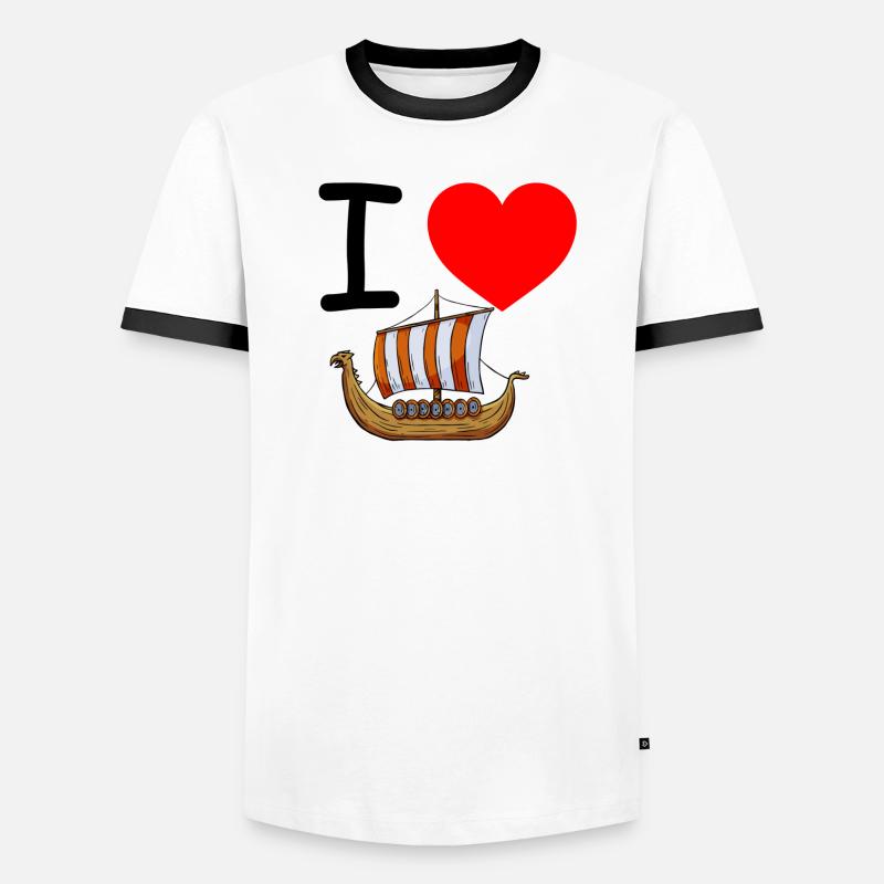 Wikinger Männer Kontrast-T-Shirt