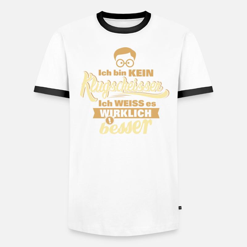 random Mix Klugscheisser colour set 3 Männer Kontrast-T-Shirt