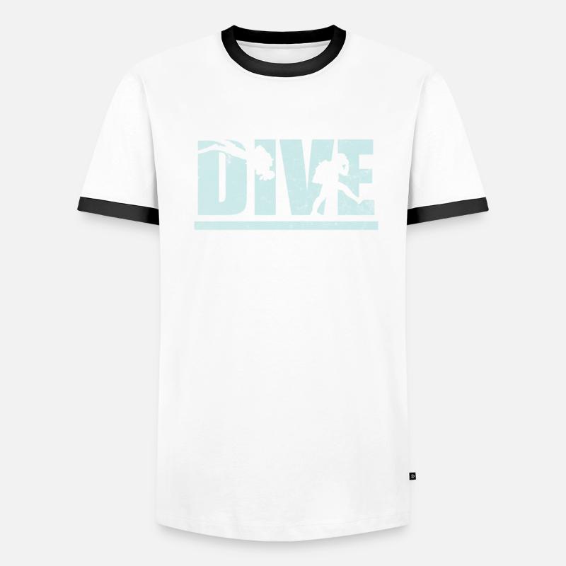 Plongée Plongée Plongée sous-marine Vacances de plongée T-shirt contrasté Homme