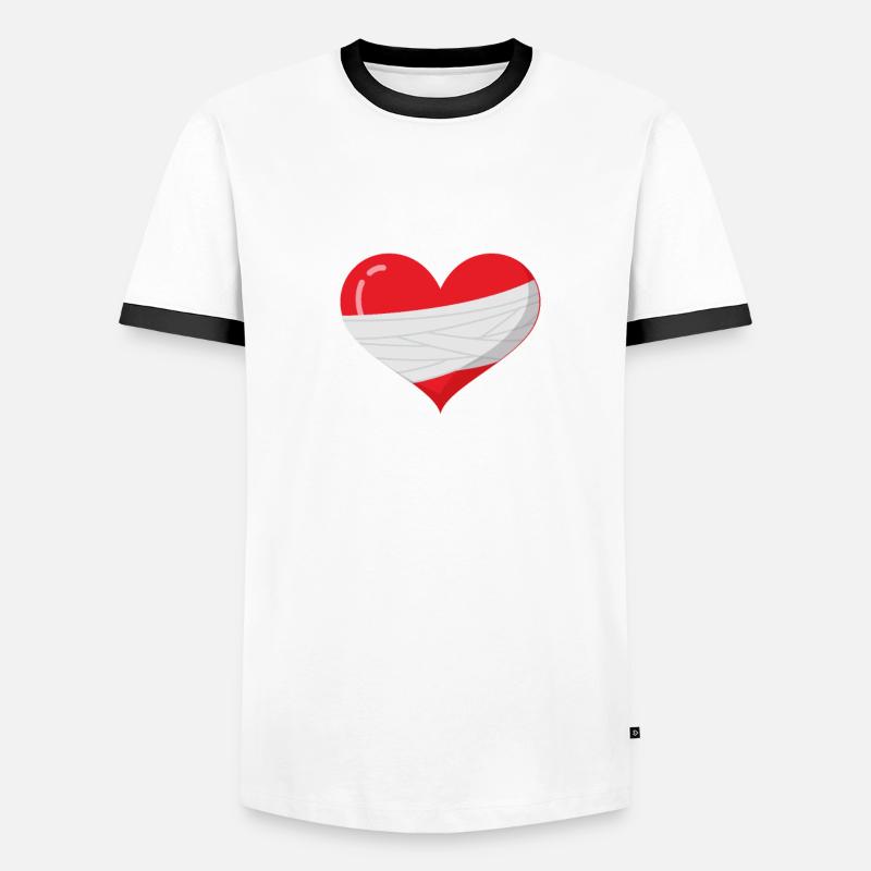 Pacemaker My Heart Beats With Help Men's Ringer Shirt