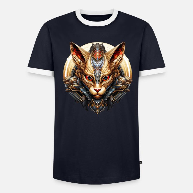 Sphinx Cat Men's Ringer Shirt