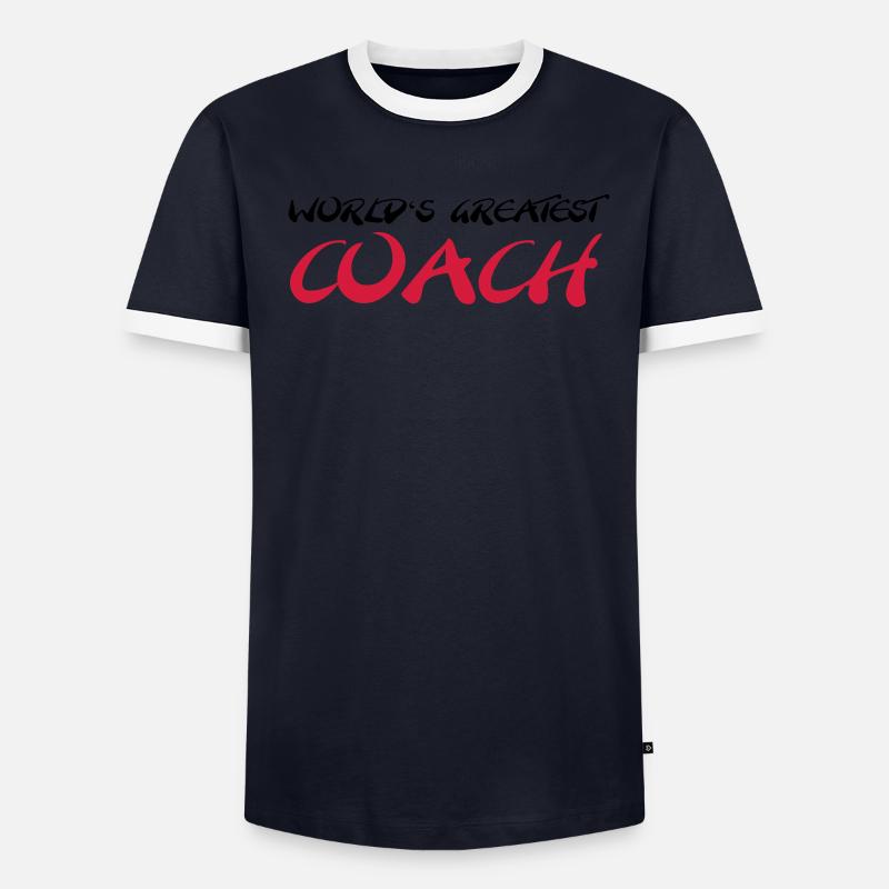 World's greatest Coach T-shirt contrasté Homme