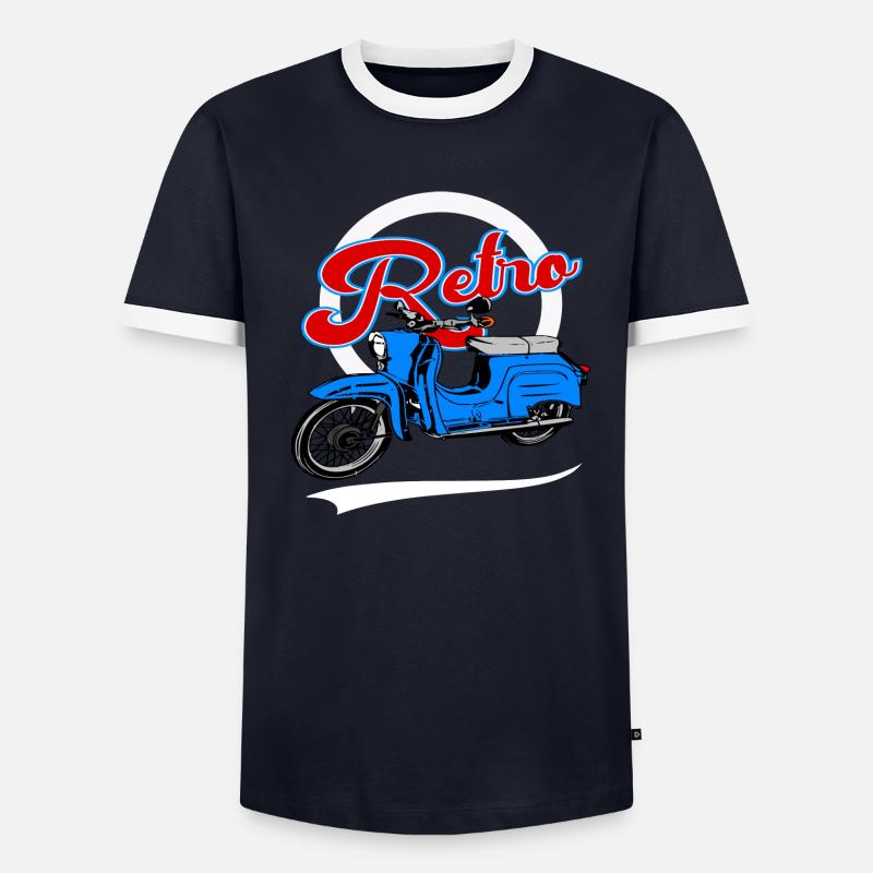 Schwalbe DDR Cyclomoteur KR 51 T-shirt contrasté Homme